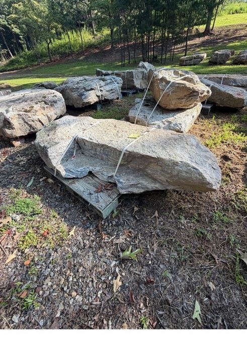 Flagstone staged for delivery