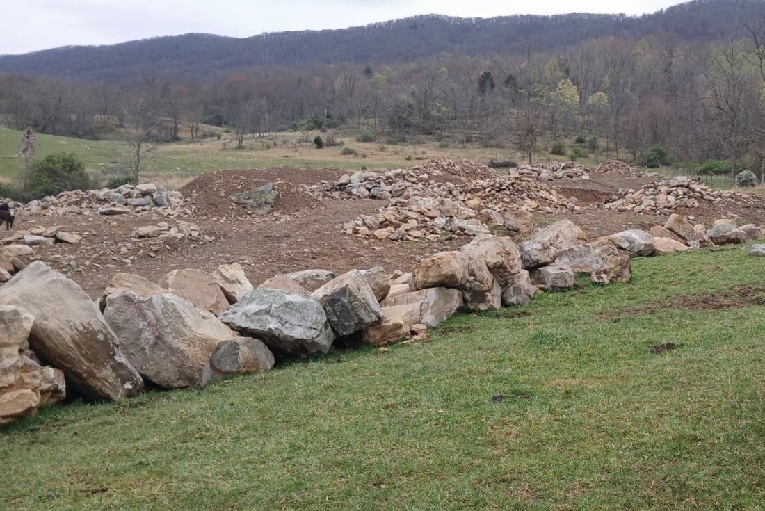 Excavation site in Virginia